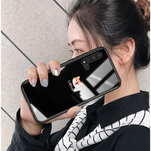 Phone case for Huawei Nova 5 pro 5i cases Tempered Glass Colorful Smooth love girl men Protector Cover for huawei nova5 pro 5i