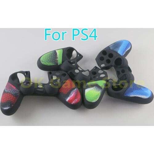 1PC For Dual Color Silicone Case Studded Dots Silicone Rubber Gel Skin shell for Sony PS4 Slim/Pro Controller Cover Case