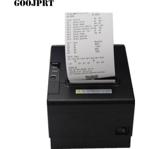 GOOJPRT 80mm Desk USB Thermal Receipt POS Printer with Automatic Cutter Bill Thermal Ticket Printer USB POS Imprimante Printer