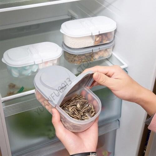 Double Covered Food Storage Box Multifunctional Refrigerator Container Sealed SpiceTea Bean Dried Fruit Jar Kitchen Organization