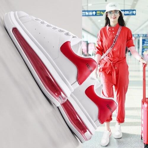 2021 New Fashion Women Platform Sneakers Vulcanize Shoes Breathable Mesh Comfort Casual Shoes Air Cushion Lace Up Tenis Feminino