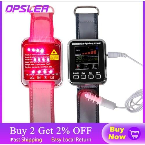 Laser Physiotherapy Wrist Diode LLLT For Diabetes Hypertension Treatment 12 Laser Diabetic Watch Laser Sinusitis Therapy Watch