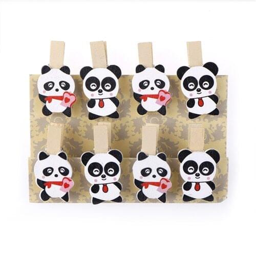 8 pcs/pack cute Mini Paper Clips Stationery Metal Clear Binder Clips Photos Tickets Notes Letter