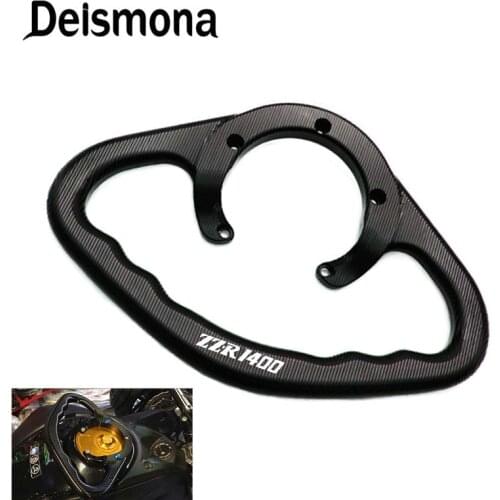 Motorcycle CNC Passenger Handgrips Hand Grip Tank Grab Bar Handles Armrest For Kawasaki ZZR1400 2006-2014 2015 2016