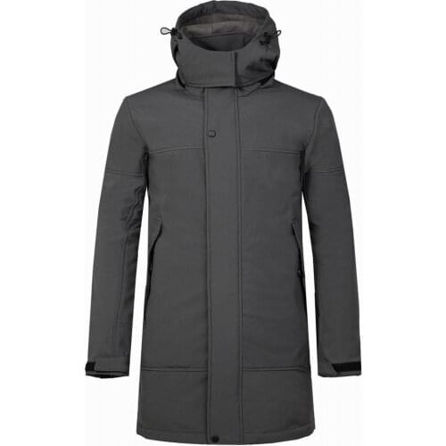 2021 New Winter Mens Softshell Fleece Jacket Outdoor Long Windbreaker Hiking Camping Trekking Ski Climbing Male Windproof Coat