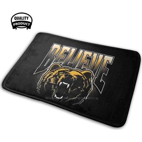 Believe Bears 3D Soft Non-Slip Mat Rug Carpet Cushion Bruins Hockey Hockey Lover Hockey Fan Hockey Moms Boston Hockey Boston