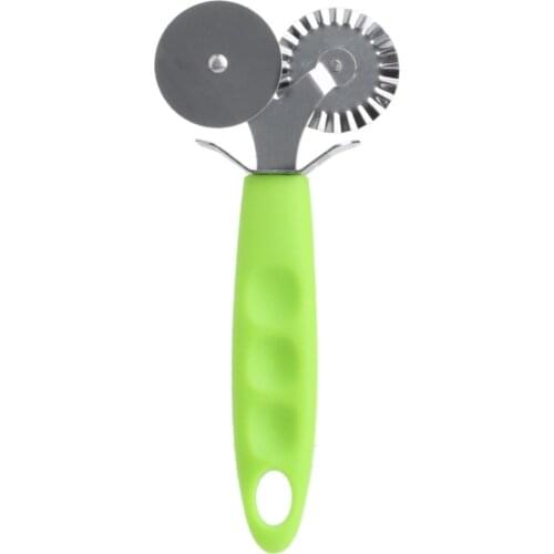 Stainless Steel Round Roller Cutter Pizza Hob Wheel KnifeCutter Pastry Pasta Dough Wheel Rolling Slicer Pastry Cutting Tools