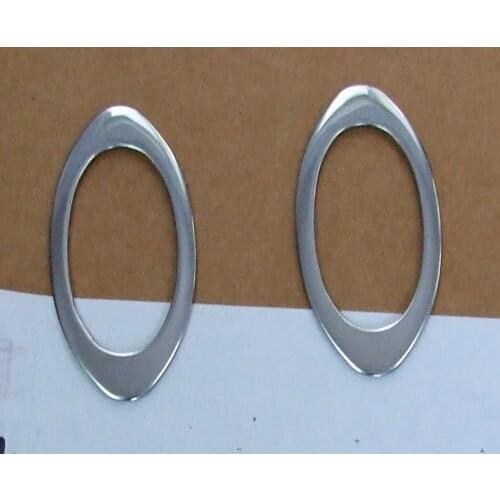 New 1 pair stainless steel Side Light Lamp Trim For Nissan Qashqai Dualis 2008 2009 2010 2011 2012 2013 2014 2015