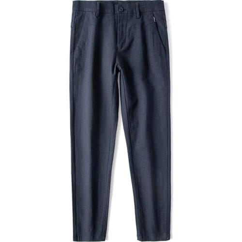 2020 Autumn and Winter New Trousers Mens Slim Suits High Quality Suit Trousers Mens Business Casual Formal Wear