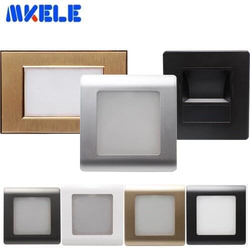 New Arrival Led Stair Light Steady Ground Light Porch / Corridor / Corner / Stair Lamp Wall Foot Lights Switch Plastic Panel