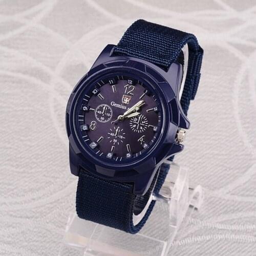 Hot Men Watches Military Army Male Watches Fabric Canvas Strap Fashion Mens Sport Watch Wristwatch Clock Men Watch Luxury Watch