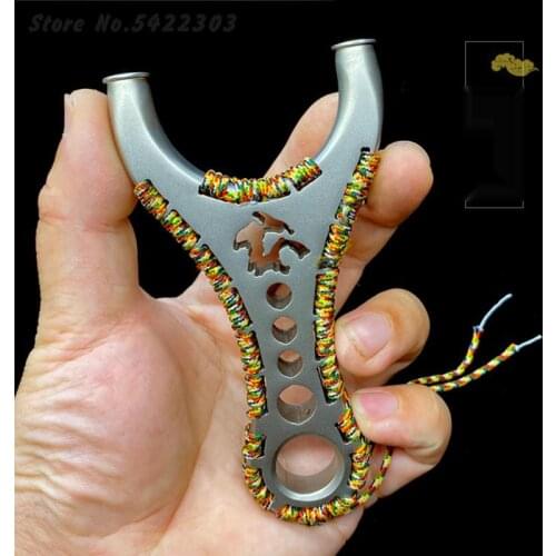 Professional stainless Steel Slingshot Hunting Slingshot And Rubber Band Bow Outdoor Shooting Game Hunting Catapult