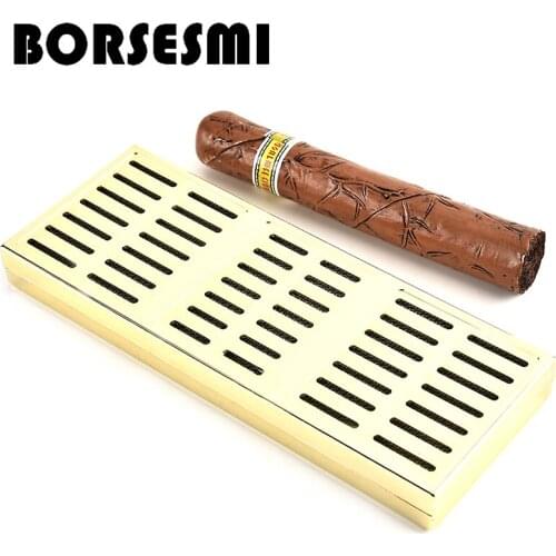 Professional tobacco humidifier Portable Rectangle Humidor pocket cigar case pipe tools Ventilated box smoking accessories