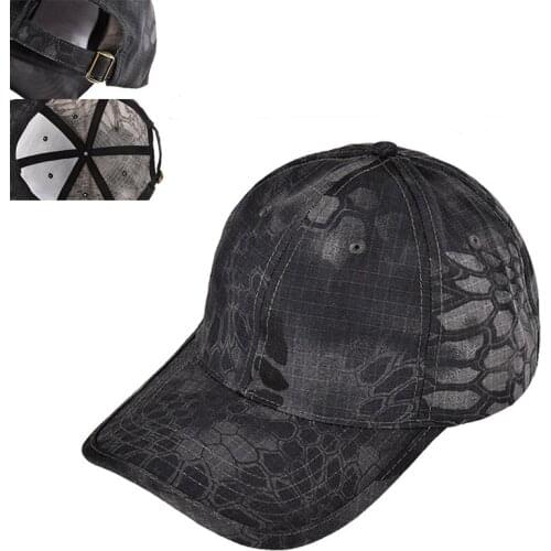 Adjustable Men Baseball Caps Army Tactical Camouflage Cap Black Fishing Hat Military Cap For Hunting Ourdoor