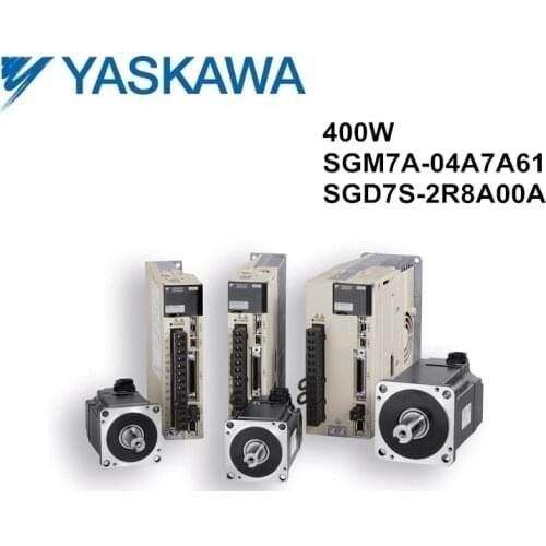 SGM7A-04A7A61+SGD7S-2R8A00A original 400W YASKAWA servo motor and driver with cables