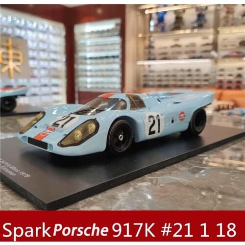 Spark 1: 18 Porsche 917K limited edition 21 * 22 * 1970 imitation resin car model collection crafts Racing model
