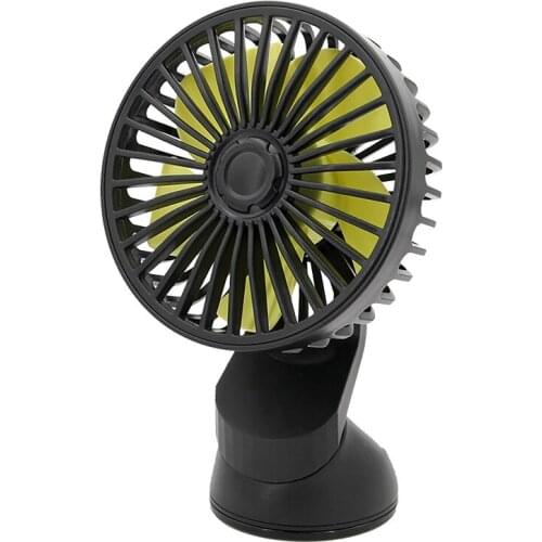 Universal Large Wind Three Speed Control USB Car Fan USB Car Fan Suction Cup Car Seat Back Single Head Car Fan 12V 24V