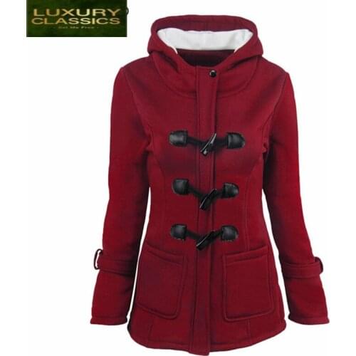 A Womens Windbreaker with Hood 2021 Fashion Female Autumn Trench Coat Plus Size 6XL Elegant Long Coats Clothing LWL456