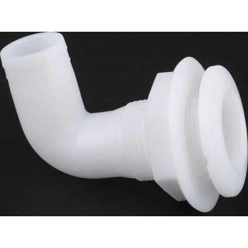 1pc Yacht Boat Hardware Parts Thru-Hull Hose Fitting For 1 Inch Hose 90 Degree Turn Water Outlet Rowing Boats Accessories Marine