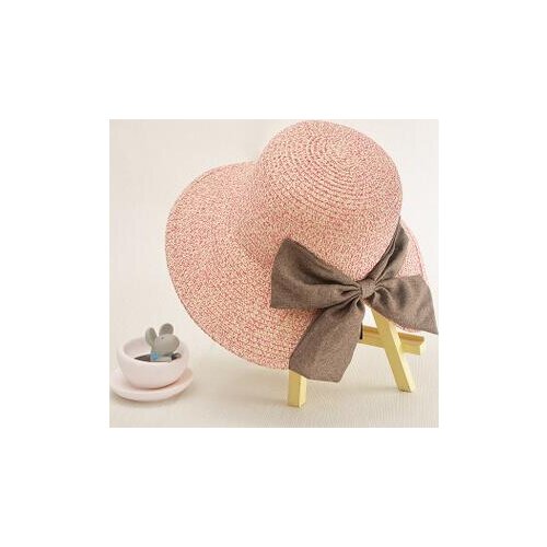 1pcs/lot korean style woman solid Straw Ladies Cap Adjustable Bow Decoration Sun Hat female casual sun hat