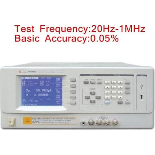 20Hz-1MHz 100M Ohm 0.05% Accuracy Tonghui TH2828S LCR Meter