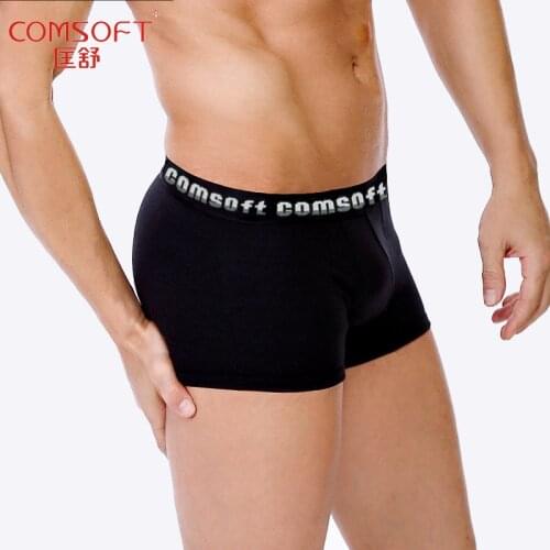 Comsoft high quality men underwear set 3pack solid color men underpants Breathable mens briefs Comfortable men boxer Shorts