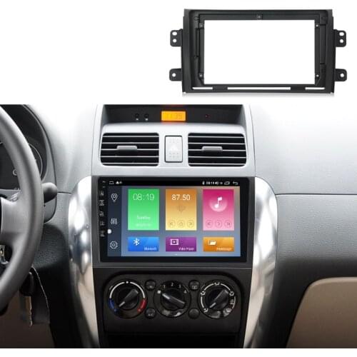 9inch front plastic housing for Suzuki SX4 2006-2014 car radio front plastic frame with full set cables plugs