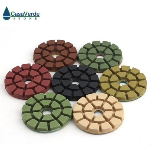 Free shipping 4 inch diamond floor abrasive pads 100mm wet polishing for granite concrete