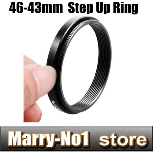 Free shipping Black Step Up Filter Ring Lens Ring 46mm to 43mm 46mm -43mm 46-3mm
