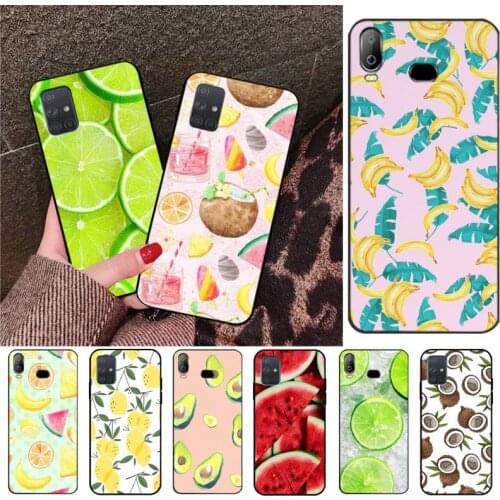 Summer Fruit Pineapple Watermelon Lemon Phone Case Cover Hull For Samsung A10 A20 A30 A40 A50 A70 A80 A71 A91 A51 A6 A8 2018