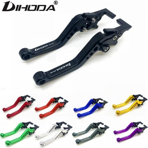 DIHODA CNC Motorcycle Double Disc Brake Lever Scooter Electric Bike Modification Lever for Yamaha Honda Suzuki GY6 XMAX 400