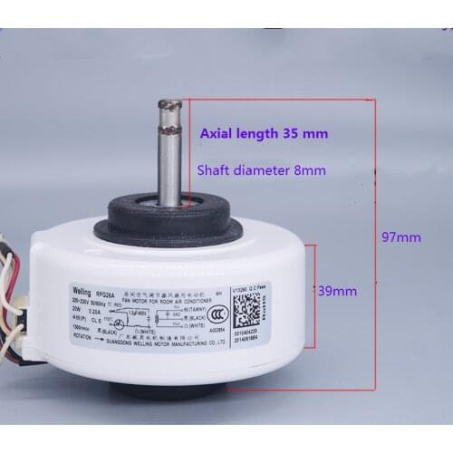 For Haier air conditioning Original internal motor RPG26A KSFD-20B 0010404233 Reverse rotation 20w motor