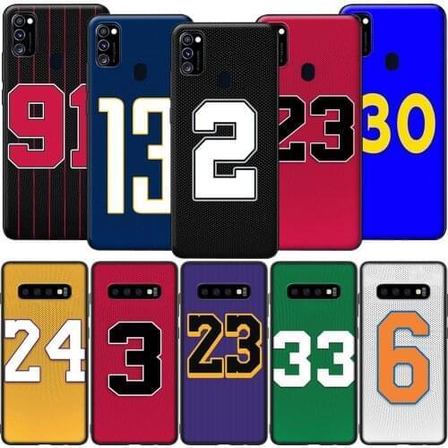 GX2 23 24 Lucky Number Silicone Soft Case for Samsung S6 S7 Edge S8 S9 S10 S10E S20 Fe S21 S21s S30 Ultra Plus Lite