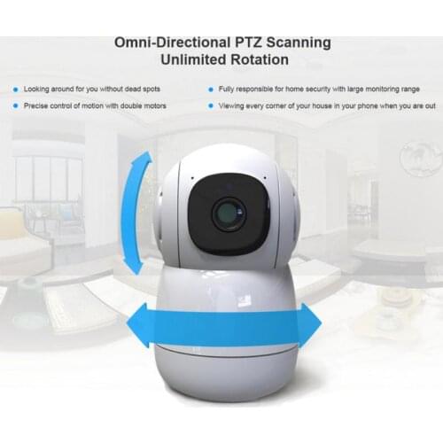 Intelligent AI WIFI Camera 1080P HD Recognition Automatic Push Call The Police AI Camera 110 Degrees Up And Down Camcorders