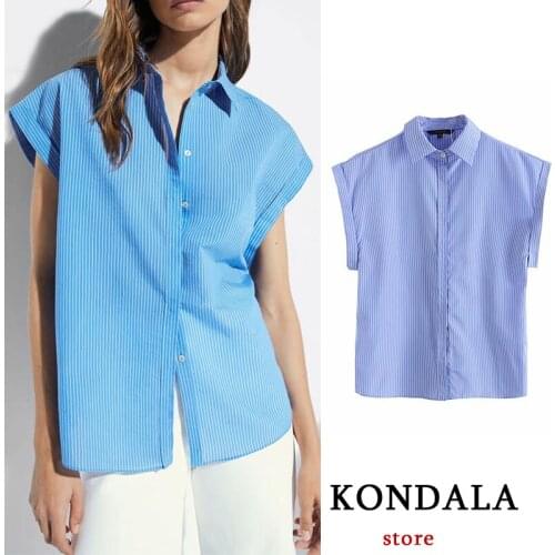 Женские полосатые футболки KONDALA China At AliExpress