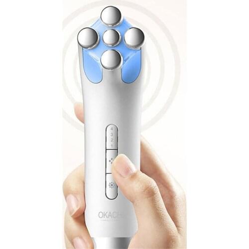 Beauty Equipment Multifunction Electric Handheld Ultrasonic Ems Face Lifting Color Lighting Ionic Iontophoresis Facial Massager