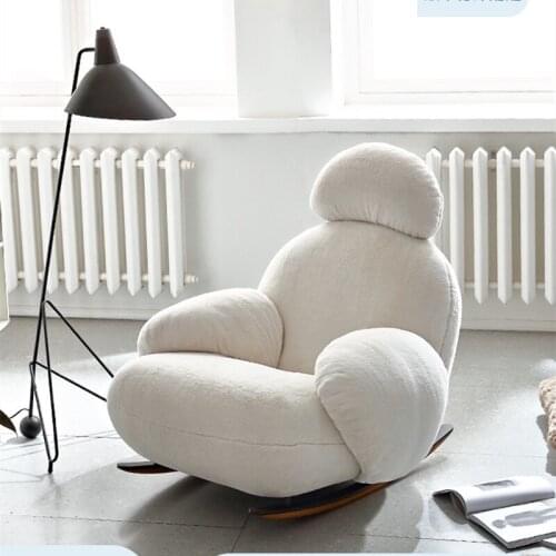 Bayxi Rocking Chair Lounge Chair Adults Home Balcony Lounge Chair Web Celebrity Couch Couch Living Room Single Sofa Chair Chairs