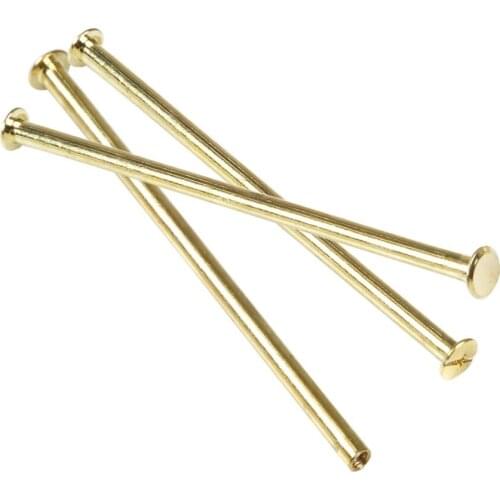 M5*100 Plated Copper Account Screw Rivet /Book Screw / Album Sample Book Docking Cook Pin M5 Hardware