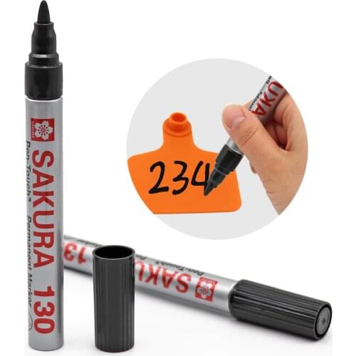 1 Pcs Dedicated Ear Tag Marker Pen for Cattle Sheep Pig Non-Deformation Marker Pen To Oily Pen Black Tags Device Tools
