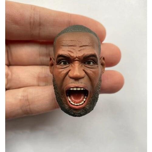 1/6 Scale Male Head Sculpt Basketball Player Head Carving Fit 12 Inches Male Action Figure Body