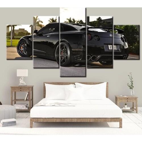 Wall Art Modular Canvas 5 Pieces Nissan Skyline Gtr Car Pictures Home Decor Paintings Prints Poster Living Room Cuadros Frame