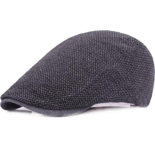 Wholesale Autumn Beret Hat Middle-aged And Elderly Men Flat Cap Vintage Newsboy Hat Adjustable Sun Hat Duckbill Caps boinas