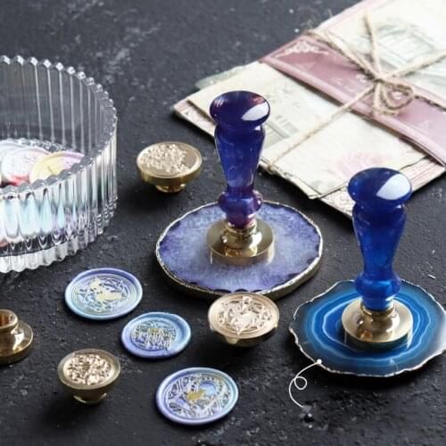 Animal Fire Paint Seal Ins Retro Wedding Invitation Hand Account Gifts Lily of The Valley Sealing Wax Stamp Love letter Wax Seal