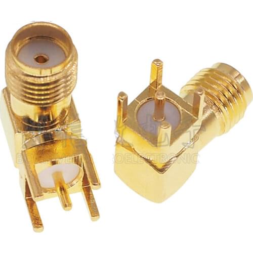 Free shipping 5PCS SMA SMA-KWE calipers outer spiral inner hole SMA RF antenna pedestal seat RF RF Connectors 90