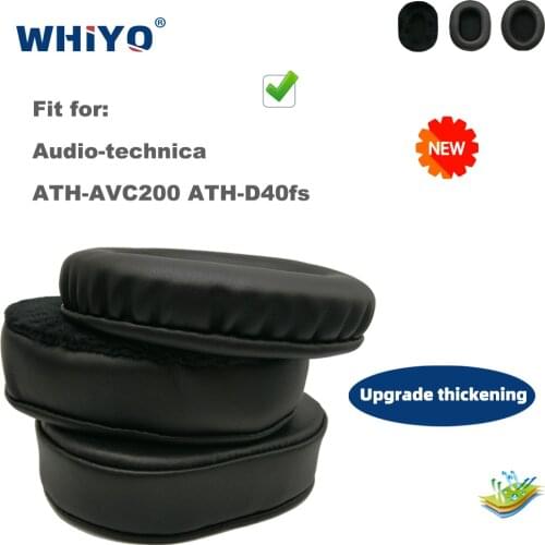 Replacement Ear Pads for Audio-technica ATH-AVC200 ATH-D40fs Headset Parts Leather Cushion Velvet Earmuff Earphone Sleeve Cover