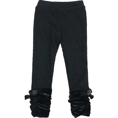 Girls Winter Leggings Kids Girl Warm Thick Pants Solid Girls Leggings Skinny Full Pencil Pants Teenage Girl Trousers 13Y 4P0867