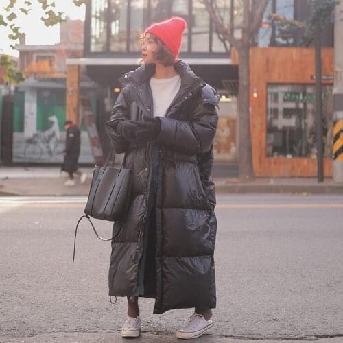 2021 Winter Jackets Womens Cotton-padded Coats Oversize Plus Size Fashion Hooded Long Parkas Thicken Warm Down Clothes Female