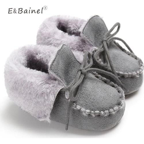 Newborn Baby Boy Girl Cotton Baby Boot Fur Baby Moccasins Fringe Soft Soled Anti-slip First Walkers Snow Boot Bootis Footwear