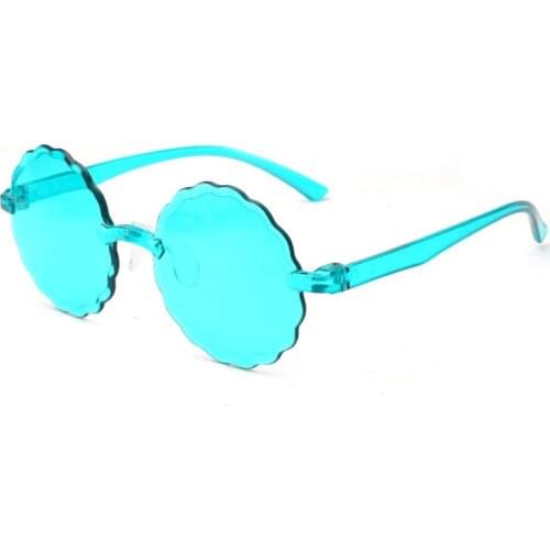 Kids Rimless Sunglasses Candy Lens Goggles One Piece Gafas Girls Eye Sun Glasses Boys Clear Shades Child Oculos Eyewear