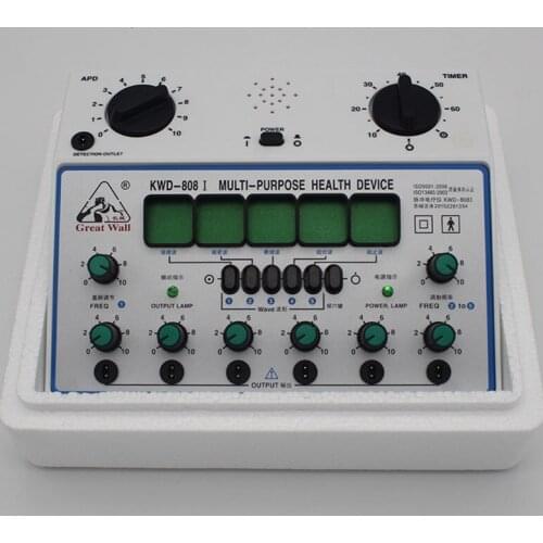 Electric Acupuncture Stimulator Machine, 6 Channel Output Patch Massager Care Kit Digital Electro Therapy Acupuncture Stimulator